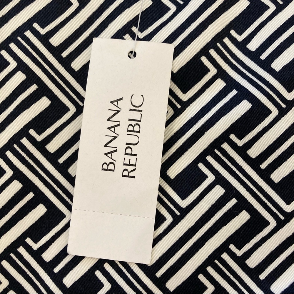 Banana Republic navy and white sheath tank bodycon dress career office occasion - Picture 11 of 16